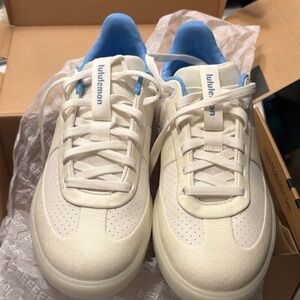 lululemon athletica Women's White and Blue Athletic Shoes